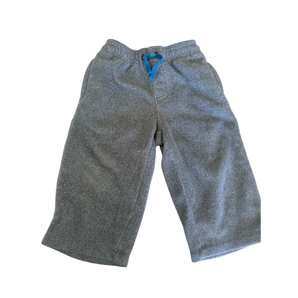 Janie and Jack Gray Baby Boy Fleece Pull-On Pants 12-18 Months